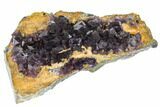 Deep Purple Fluorite Crystal Cluster - China #112875-1